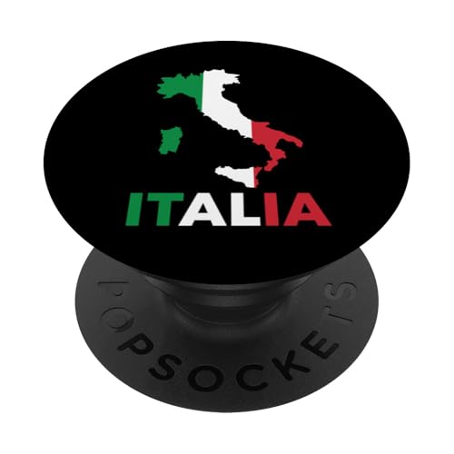 Italien Karte Flagge Souvenier Italia PopSockets mit austauschbarem PopGrip von Italiy Trips