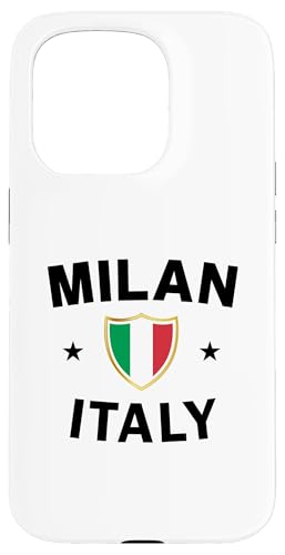 Hülle für iPhone 15 Pro Milan Italien Souvenir Italien Milano Urlaub Italienische Flagge von Italy Milan Souvenir Gifts