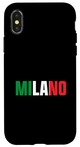 Hülle für iPhone X/XS Milan Italien Souvenir Italien Milano Urlaub Italienische Flagge von Italy Milan Souvenir Gifts