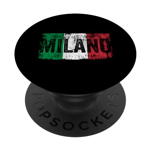 Milan Italien Souvenir Italien Milano Urlaub Italienische Flagge PopSockets Klebender PopGrip von Italy Milan Souvenir Gifts