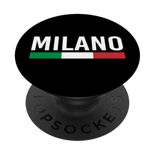 Milan Italien Souvenir Italien Milano Urlaub Italienische Flagge PopSockets Klebender PopGrip von Italy Milan Souvenir Gifts