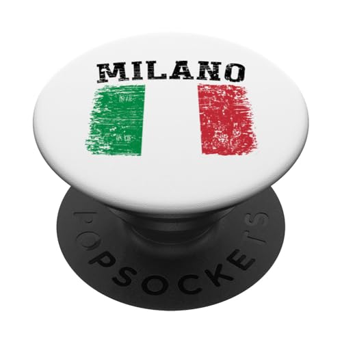 Milan Italien Souvenir Italien Milano Urlaub Italienische Flagge PopSockets Klebender PopGrip von Italy Milan Souvenir Gifts