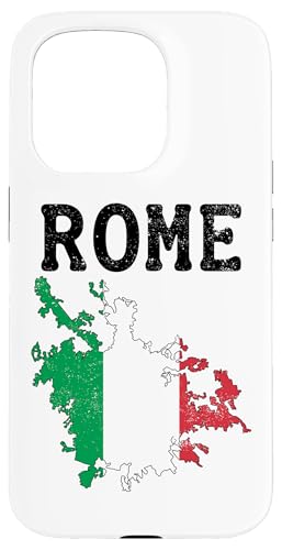 Hülle für iPhone 15 Pro Rom-Karte Italien Souvenir Italien Roma Urlaub Italienische Flagge von Italy Rome Souvenir Gifts