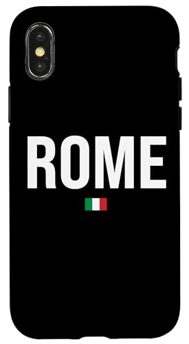 Hülle für iPhone X/XS Rom Italien Souvenir Italien Italien Roma Urlaub Italienische Flagge von Italy Rome Souvenir Gifts