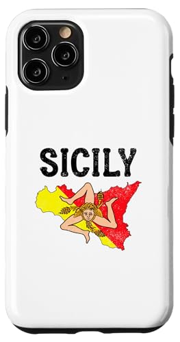 Hülle für iPhone 11 Pro Sizilien Italien Souvenir Italienische Medusa Sizilien Flagge Trinacria von Italy Sicily Souvenir Gifts