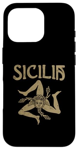 Hülle für iPhone 16 Pro Sizilien Italien Souvenir Italienische Medusa Sizilien Flagge Trinacria von Italy Sicily Souvenir Gifts