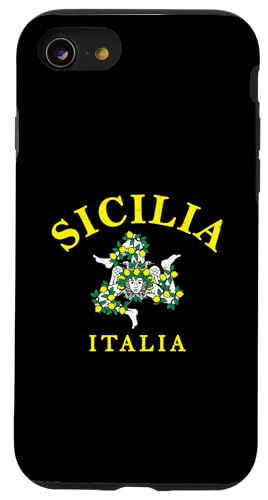 Hülle für iPhone SE (2020) / 7 / 8 Sizilien Italien Souvenir Italienische Medusa Sizilien Flagge Trinacria von Italy Sicily Souvenir Gifts