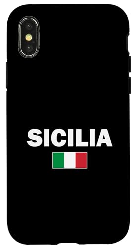 Hülle für iPhone X/XS Sizilien Italien Souvenir Italia Sicilia Urlaub Italienische Flagge von Italy Sicily Souvenir Gifts