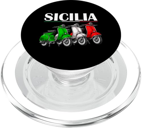 Sizilien Italien Souvenir Sicilia Classic Scooter Italienische Flagge PopSockets PopGrip für MagSafe von Italy Sicily Souvenir Gifts