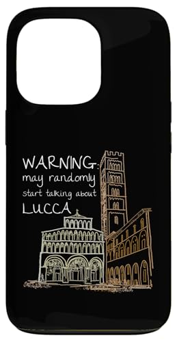 Hülle für iPhone 13 Pro Lustiges Lucca Italien Souvenir handgezeichnetes Kunstgeschenk für Touristen von Italy Souvenir Gift