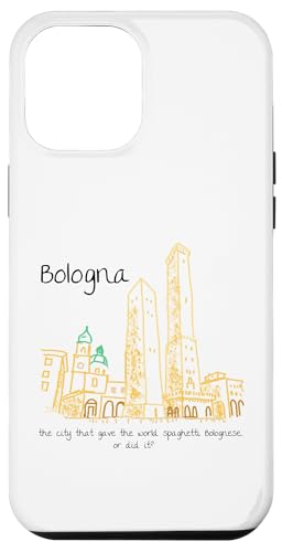 Lustiges Bologna Italien Souvenir handgezeichnetes Kunstgeschenk Hülle für iPhone 12 Pro Max von Italy Souvenir Gift