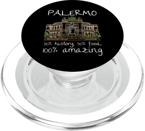 Lustiges Palermo Italien Souvenir handgezeichnetes Kunstgeschenk PopSockets PopGrip für MagSafe von Italy Souvenir Gift