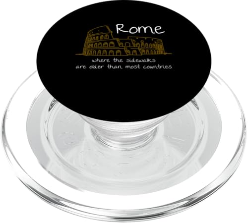 Lustiges Souvenir von Rom, Italien, handgezeichnetes Kunstgeschenk PopSockets PopGrip für MagSafe von Italy Souvenir Gift