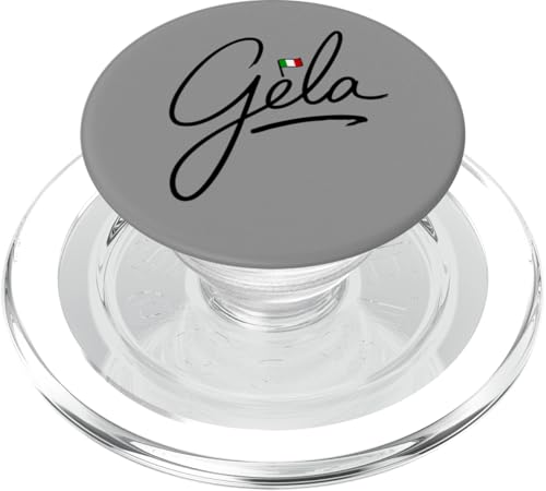 Gela Italien Flagge Tourist Reise Minimalistisch PopSockets PopGrip für MagSafe von Italy4Ever