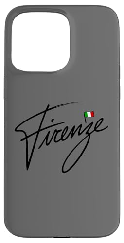 Hülle für iPhone 15 Pro Max Firenze Italien-Flagge Touristenreise Minimalistisch von Italy4Ever