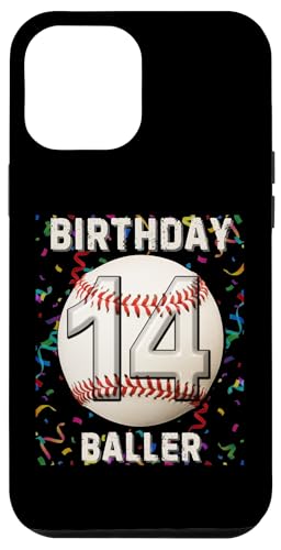 Hülle für iPhone 12 Pro Max Es ist mein 14. Geburtstag, Baseball, 14-jähriges Jungenmädchen von Its My Birthday Baseball Lover Birthday Shirt Idea