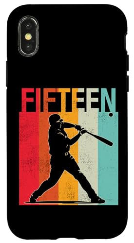 Hülle für iPhone X/XS Es ist mein 15. Geburtstag, Baseball, 15-jähriges Jungen-Mädchen von Its My Birthday Baseball Lover Birthday Shirt Idea