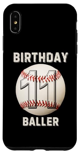 Hülle für iPhone XS Max Es ist mein 11. Geburtstag, Baseball, 11 Jahre, Junge, Mädchen von Its My Birthday Baseball Lover Birthday Shirt Idea