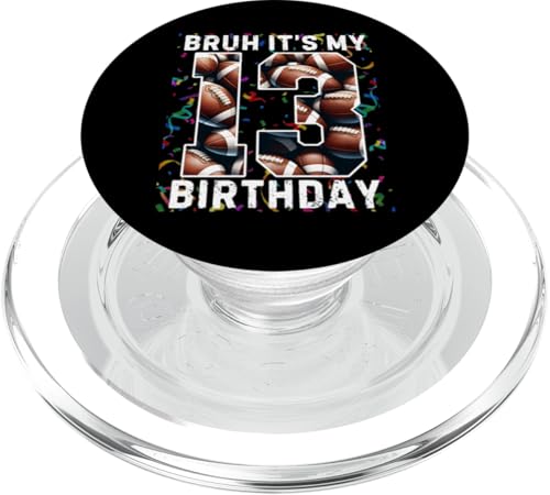 Es ist mein 13. Geburtstag Fußball, 13 Jahre, Junge, Mädchen PopSockets PopGrip für MagSafe von Its My Birthday Football Lover Birthday Shirt Idea