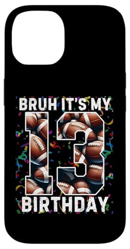 Hülle für iPhone 14 Es ist mein 13. Geburtstag Fußball, 13 Jahre, Junge, Mädchen von Its My Birthday Football Lover Birthday Shirt Idea