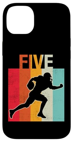 Hülle für iPhone 14 Plus Es ist mein 5. Geburtstag, Fußball, 5-jähriger Junge, Mädchen von Its My Birthday Football Lover Birthday Shirt Idea