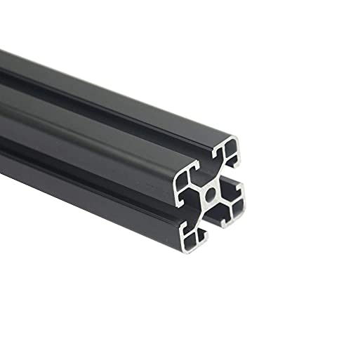 Iverntech 2 Stück 1500 mm 4040 Europäischer Standard eloxierte Linearschiene Schwarzes Aluminium-Profilextrusion mit 8-mm-Schlitz der Serie 40 für 3D-Drucker und CNC-DIY-Lasergraviermaschine von Iverntech