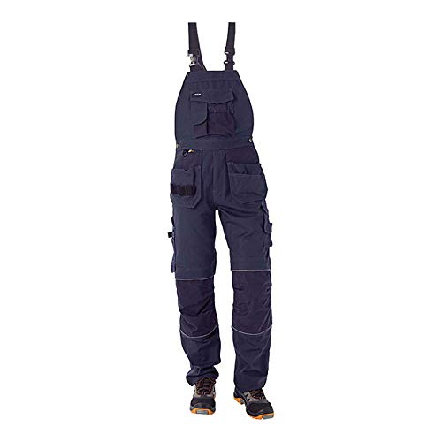 J.A.K. 150305B092 Serie 1503 60% Baumwolle/40% Polyester Latzhose, Marine, 52 L (36/35) Größe von J.A.K.