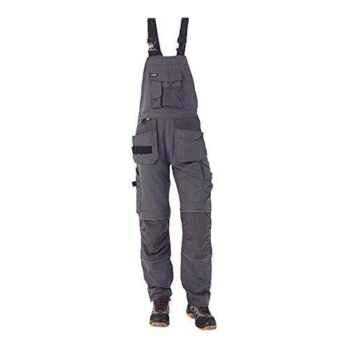 J.A.K. 150314088 Serie 1503 60% Baumwolle/40% Polyester Latzhose, Grau, 50 R (35/32) Größe von J.A.K.