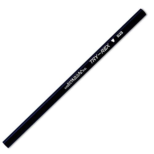J.R. Moon Pencil JRMB23 Try Rex Bleistift ohne Radiergummi, 4,3 cm hoch, 5,7 cm breit, 19,1 cm lang, 12 Stück von J.R. Moon Pencil Co.
