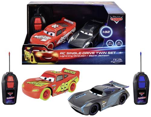 JADA TOYS 203084034 Cars Glow Racers Twin Pack 1:32 RC Modellauto Elektro Rennwagen von JADA TOYS