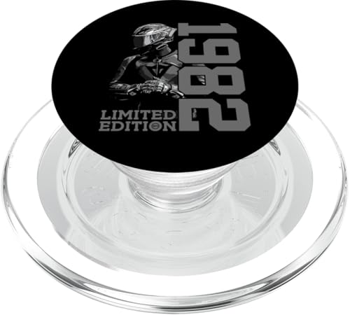 LIMITED EDITION 1982 BIKER MOTORRAD 43. GEBURTSTAG PopSockets PopGrip für MagSafe von JAHRGANG 1982 OUTFIT ZUM 43. GEBURTSTAG