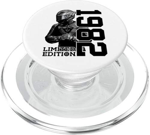 LIMITED EDITION 1982 BIKER MOTORRAD 43. GEBURTSTAG PopSockets PopGrip für MagSafe von JAHRGANG 1982 OUTFIT ZUM 43. GEBURTSTAG