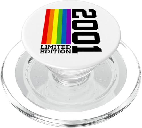 PRIDE 24. GEBURTSTAG LGBTQ LIMITED EDITION 2001 QUEER PopSockets PopGrip für MagSafe von JAHRGANG 2001 OUTFIT ZUM 24. GEBURTSTAG