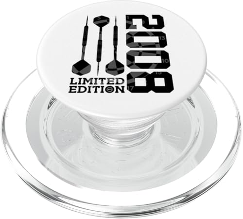 LIMITED EDITION 2008 DARTS 17. GEBURTSTAG PopSockets PopGrip für MagSafe von JAHRGANG 2008 OUTFIT ZUM 17. GEBURTSTAG