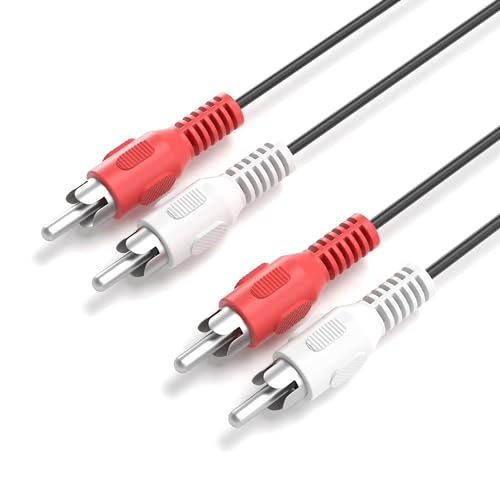 JAMEGA - 7,5m Cinch Audio Kabel Stereo 3,5mm Klinke (Aux) auf 2 x Cinch Y Splitter Chinch Kabel Koaxialkabel Klinkenkabel für Verstärker, Stereoanlagen, HiFi Anlagen UVM. von JAMEGA