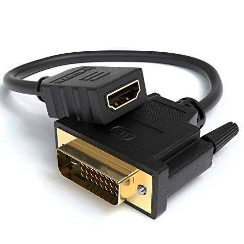 JAMEGA – DVI auf HDMI Adapter 3er Pack | HDMI Buchse zu DVI-D Stecker 24+1 DVI auf HDMI Kabel Konverter RGB Adapterkabel | 4K High Speed HDTV bis zu 1080P Full HD vergoldete Kontakte für TV, PC UVM. von JAMEGA