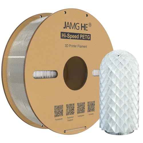 High Speed PETG Filament 1.75 mm (Transparent, 1KG) von JAMG HE