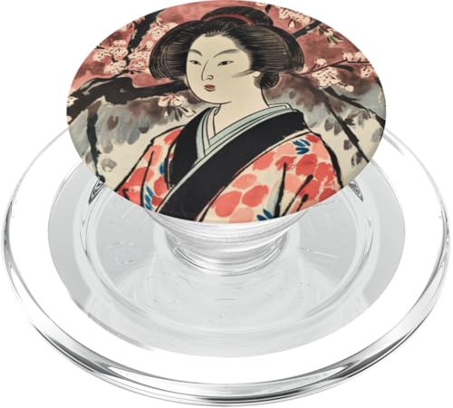 Geisha Maiko Kimono Japanische Kultur Japan Malerei Kunst PopSockets PopGrip für MagSafe von JAPANAX1S