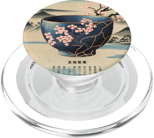 Japanische Kultur Keramik Kintsugi Reparaturtopf Gold Japan Art PopSockets PopGrip für MagSafe von JAPANAX1S