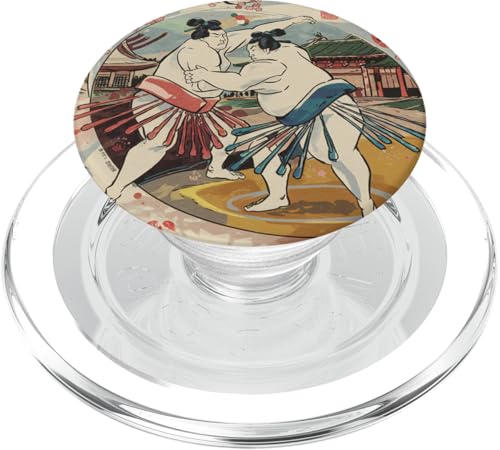 Japanische Sumo Wrestling Wrestler Malerei Japan Kunst PopSockets PopGrip für MagSafe von JAPANAX1S