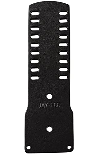 Jay Pee Polizei Zitat Bar Badge Halter Namen Bar Tag Halter Neun Bars Schwarz Leder von JAY-PEE