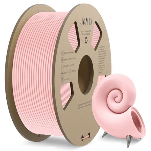 JAYO Matte PLA Filament 1.75mm, 3D Drucker PLA Filament 1.1kg Spulen, Maßgenauigkeit +/- 0,02, PLA Matt Rosa von JAYO