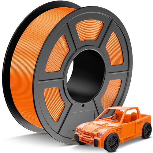 JAYO PETG Filament 1.75mm Orange 1.1KG, PETG Starke Zähigkeit 3D Drucker Filament, Maßgenauigkeit +/- 0.02 mm, 1.1kg Spule(2.4lbs) für die meisten FDM 3D Drucker von JAYO