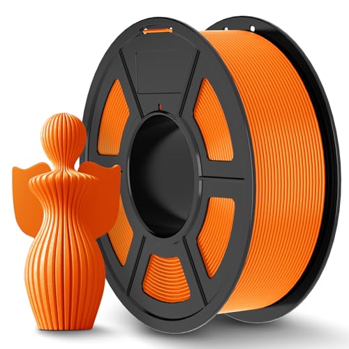 JAYO PLA+ Filament 1.75mm, Erhöhte Zähigkeit PLA Plus Filament-3D-Druckmaterialien, Maßgenauigkeit +/- 0.02mm, Neatly Wound, 1.1 kg Spule(2.42 LBS, 330M), PLA+ Orange von JAYO