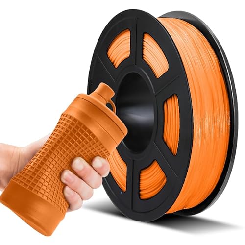 TPU Flexible Filament 1.75mm, JAYO 3D Drucker Filament TPU Härte 95A, Maßgenauigkeit +/- 0,02, 0.5KG/500G Spule, TPU Orange von JAYO