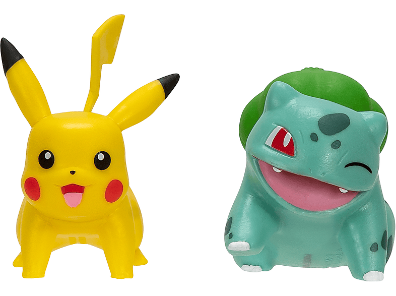 JAZWARES Pokémon - Battle Figure First Partner 2er Pack Bisasam & Pikachu Sammelfiguen von JAZWARES