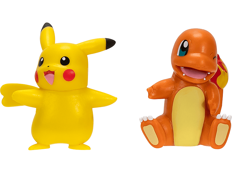 JAZWARES Pokémon - Battle Figure First Partner 2er Pack Glumanda & Pikachu Sammelfiguren von JAZWARES