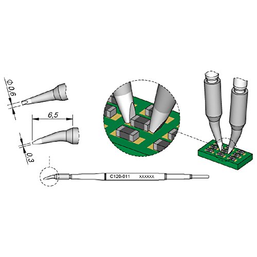 JBC C120011 Entlötspitzenpaar für PA120-A von JBC