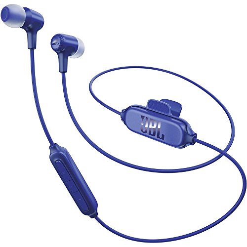 JBL E25 BT In Ear Bluetooth Kopfhörer in Blau – Kabelloser Ohrhörer mit 3-Tasten-Fernbedienung und Mikrofon – Wireless Headphones für bis zu 8 Stunden Musik und Telefonate von JBL