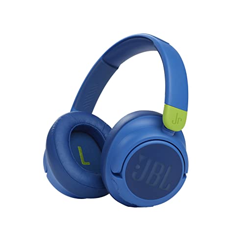 JBL JR 460 NC – Over-Ear Kopfhörer mit Noise-Cancelling für Kinder in Blau – Mit JBL Safe Sound für sicheren Hörspaß – Bis zu 30 Stunden Musikwiedergabe von JBL